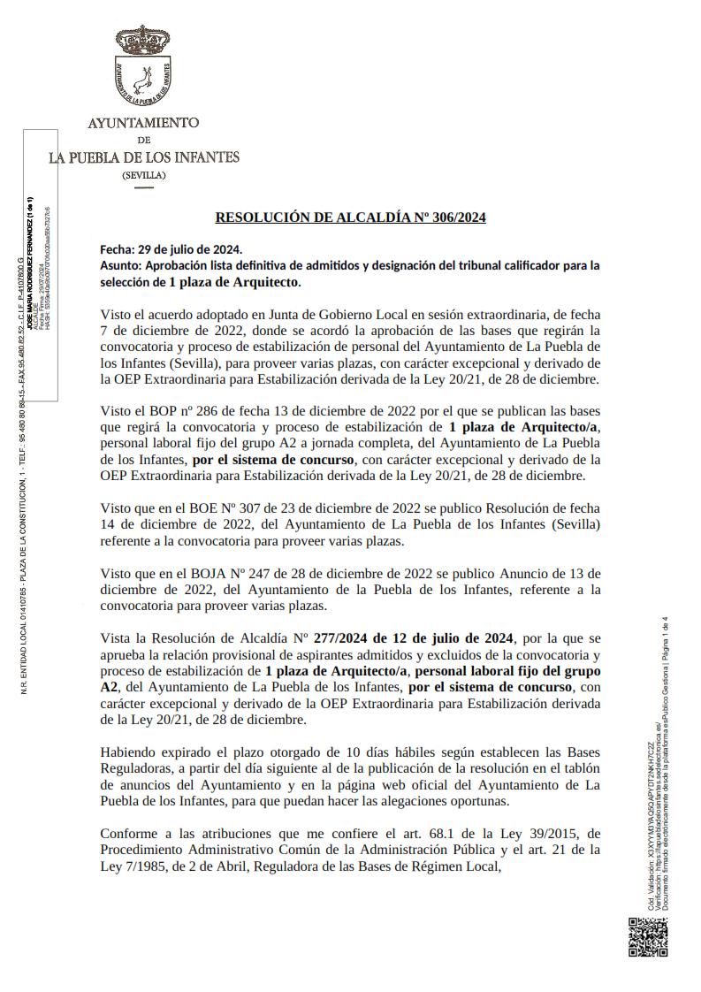 Resolución 277-2024 Lista provisional Admitidos Arquitecto F_001