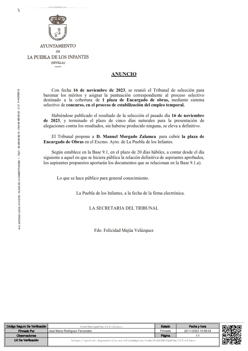 ANUNCIO Resultado Definitivo Encargado Obra F_001