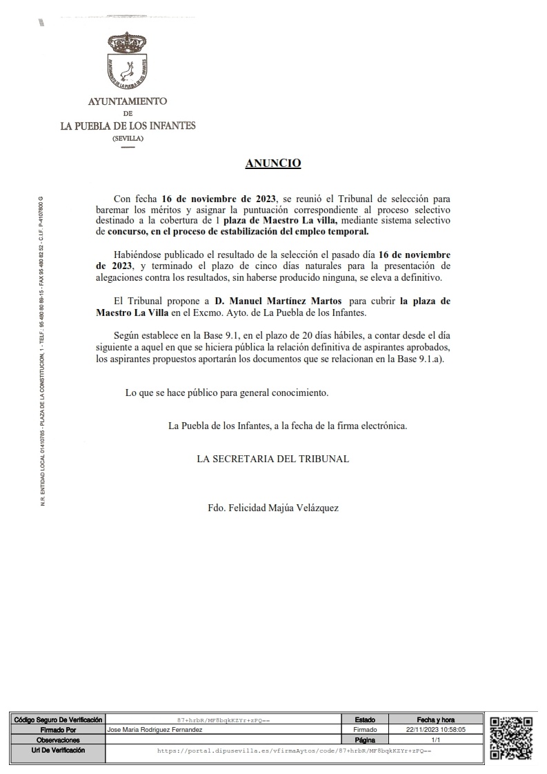 ANUNCIO Resultado Definitivo Maestro la Villa F_001