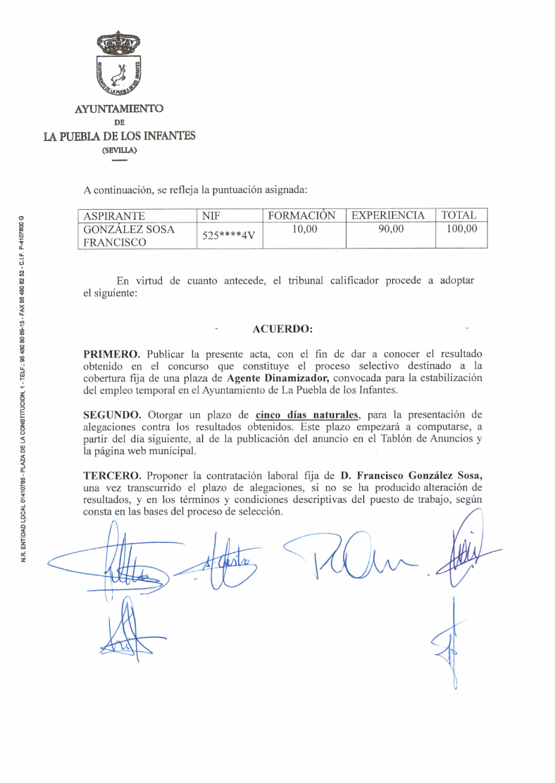 Acta Calificación Plaza Agente dinamizador F_006